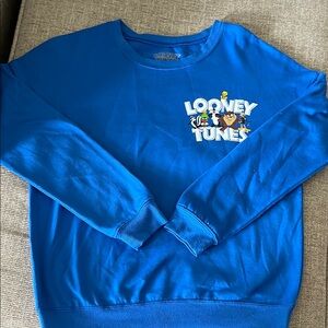 Warner Bros. Looney Tunes Vibrant Blue Crewneck Sweater